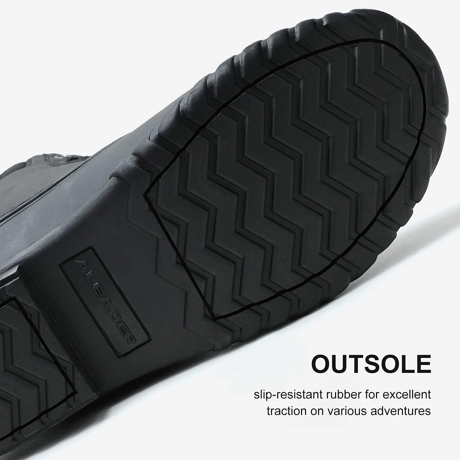 ALEADER Mens Duck Boot | Waterproof Shell | Fur Lined Insulated Winter Snow Boot