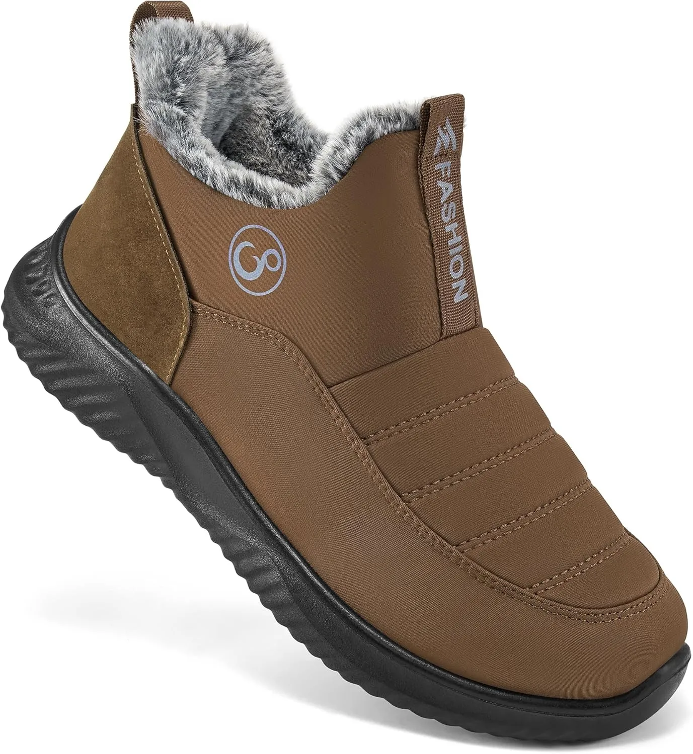 Alicegana Womens Snow Boots Winter Shoes Warm Fur Lined Ankle Booties Slip On Waterproof Boots Non Slip Women Boot