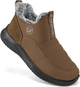 Alicegana Womens Snow Boots Winter Shoes Warm Fur Lined Ankle Booties Slip On Waterproof Boots Non Slip Women Boot