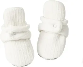 Babelvit Newborn Baby Boy Girl Soft Fleece Booties Stay On Infant Slippers Socks Shoe Non Skid Gripper Toddler First Walkers Winter Ankle Crib Shoes