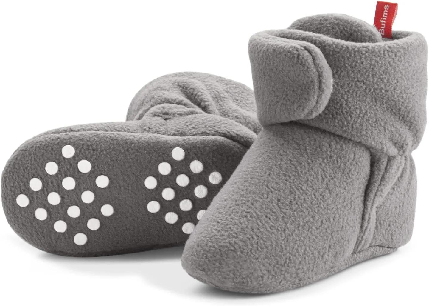 Baby Fleece Booties Newborn Unisex Booties Non-Slip Newborn Infant First Walkers Warm Shoes House Slippers for Baby Boys & Baby Girls Toddlers