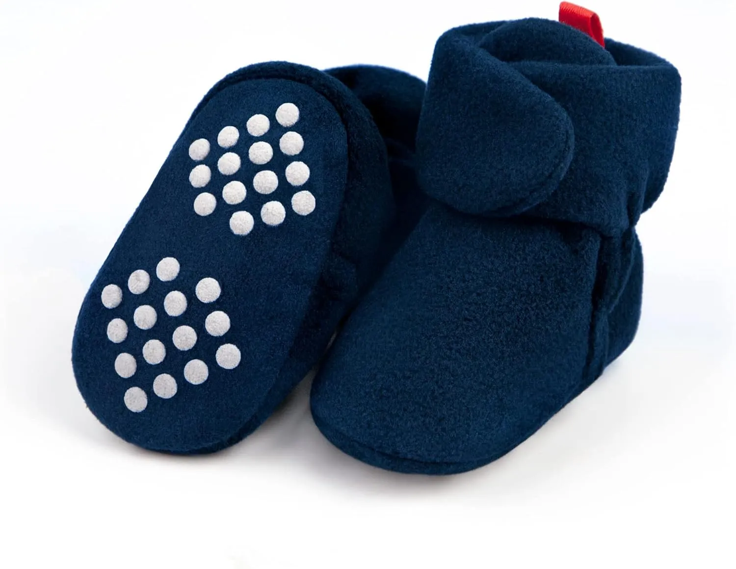 Baby Fleece Booties Newborn Unisex Booties Non-Slip Newborn Infant First Walkers Warm Shoes House Slippers for Baby Boys & Baby Girls Toddlers