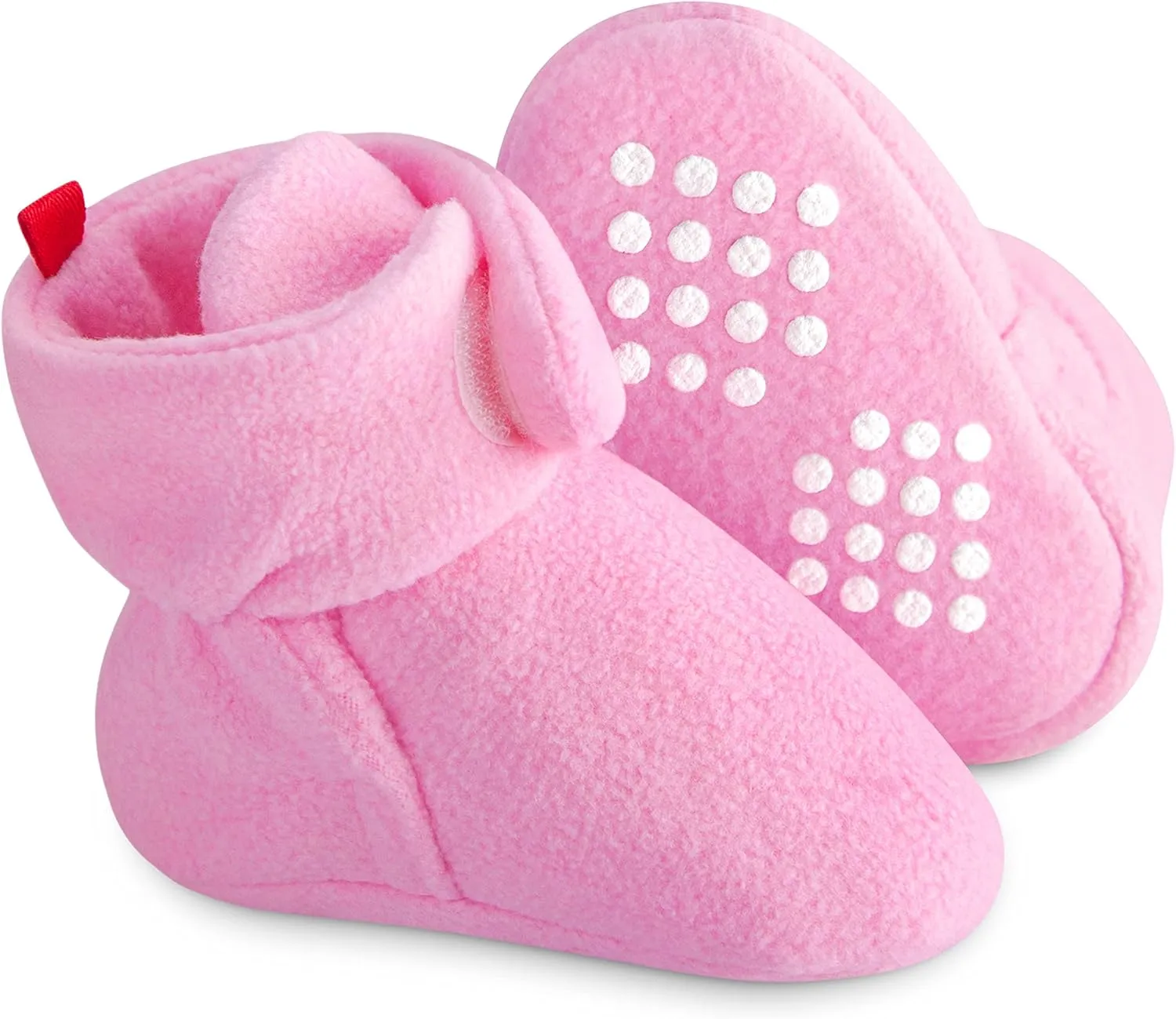 Baby Fleece Booties Newborn Unisex Booties Non-Slip Newborn Infant First Walkers Warm Shoes House Slippers for Baby Boys & Baby Girls Toddlers