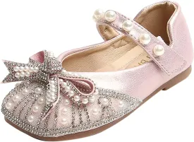 Baby Girl Shoes Non Slip Soft Sole PU Leather Girl Slip-on Ballet Flat Party School Shoe Wedding Baby Booties