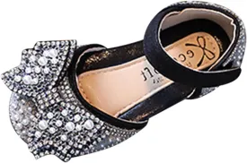 Baby Girls Premium Mary Jane Flats Rubber Sole Moccasins Rubber Sole Mary Jane Crib Shoes Baby Special Occasion Shoes