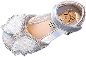 Baby Girls Premium Mary Jane Flats Rubber Sole Moccasins Rubber Sole Mary Jane Crib Shoes Baby Special Occasion Shoes