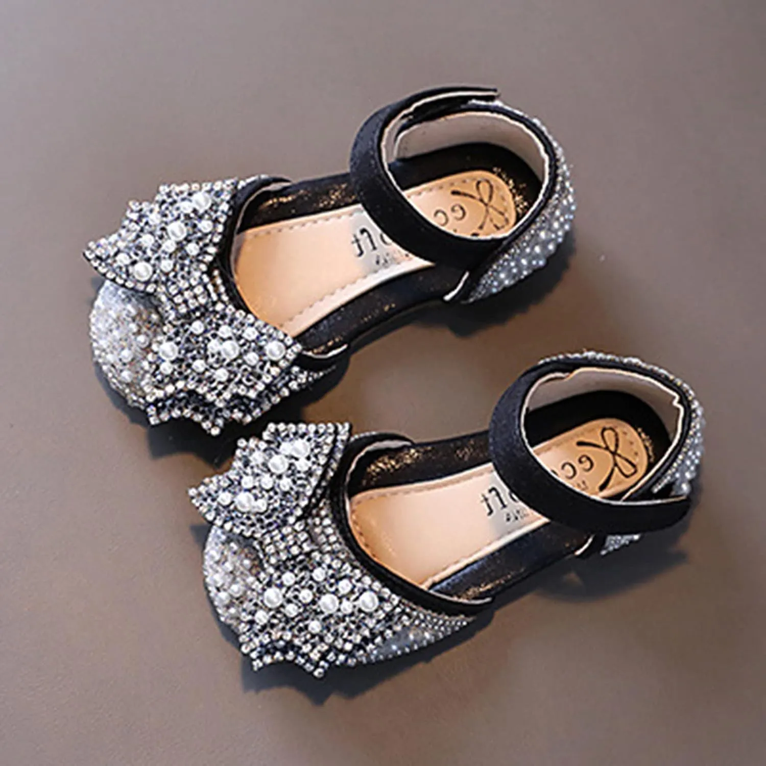 Baby Girls Premium Mary Jane Flats Rubber Sole Moccasins Rubber Sole Mary Jane Crib Shoes Baby Special Occasion Shoes
