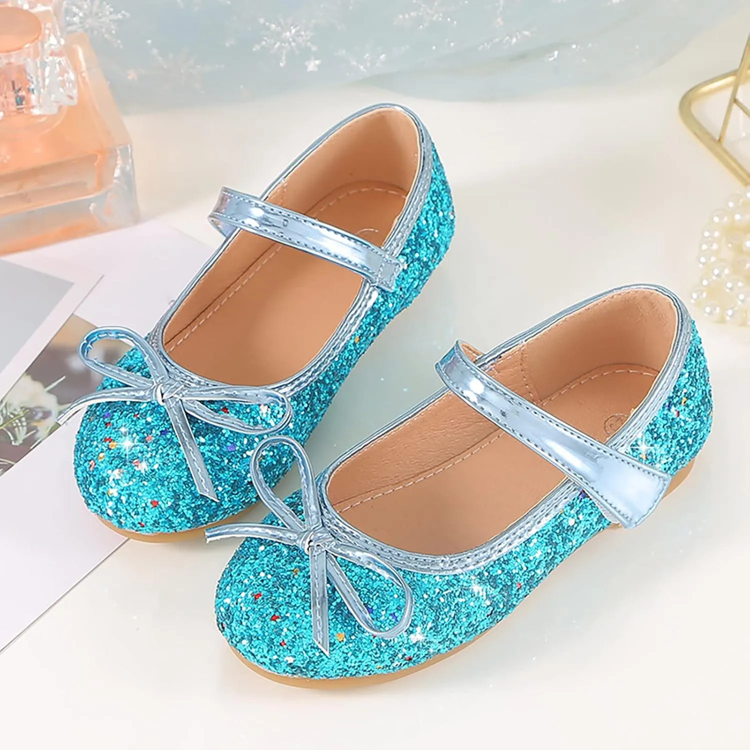 Baby Shoes Infant Baby Soft Sole Walking Shoes Bow Ballet Flats for Girl Wedding Birthday Party Oxford Shoes Loafers