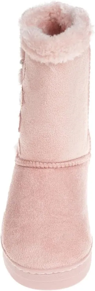 bebe Girl's Fur Lined Winter Boot with Rhinestone Details (Toddler/Little Girl/Big Girl)