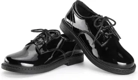 Boys Girls Dress Shoes Toddler Little Big Kid Oxford Shoes PU Leather School Uniform Wedding Loafer Flats White Baby Black Brown Lace-Up Casual Comfort Classic Formal Slip-On Walking Outdoor Party