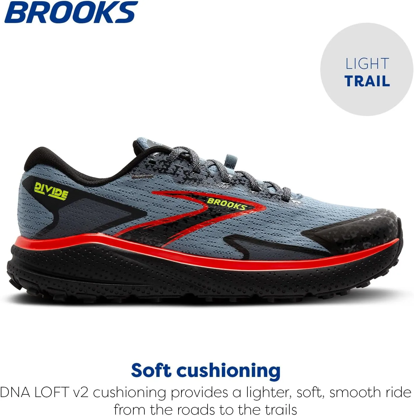 Brooks Mens Divide 5 Trail Running Shoe