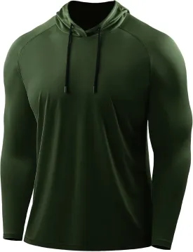 CADMUS Men's Workout Long Sleeve Fishing Shirts UPF 50  Sun Protection Dry Fit Hoodies