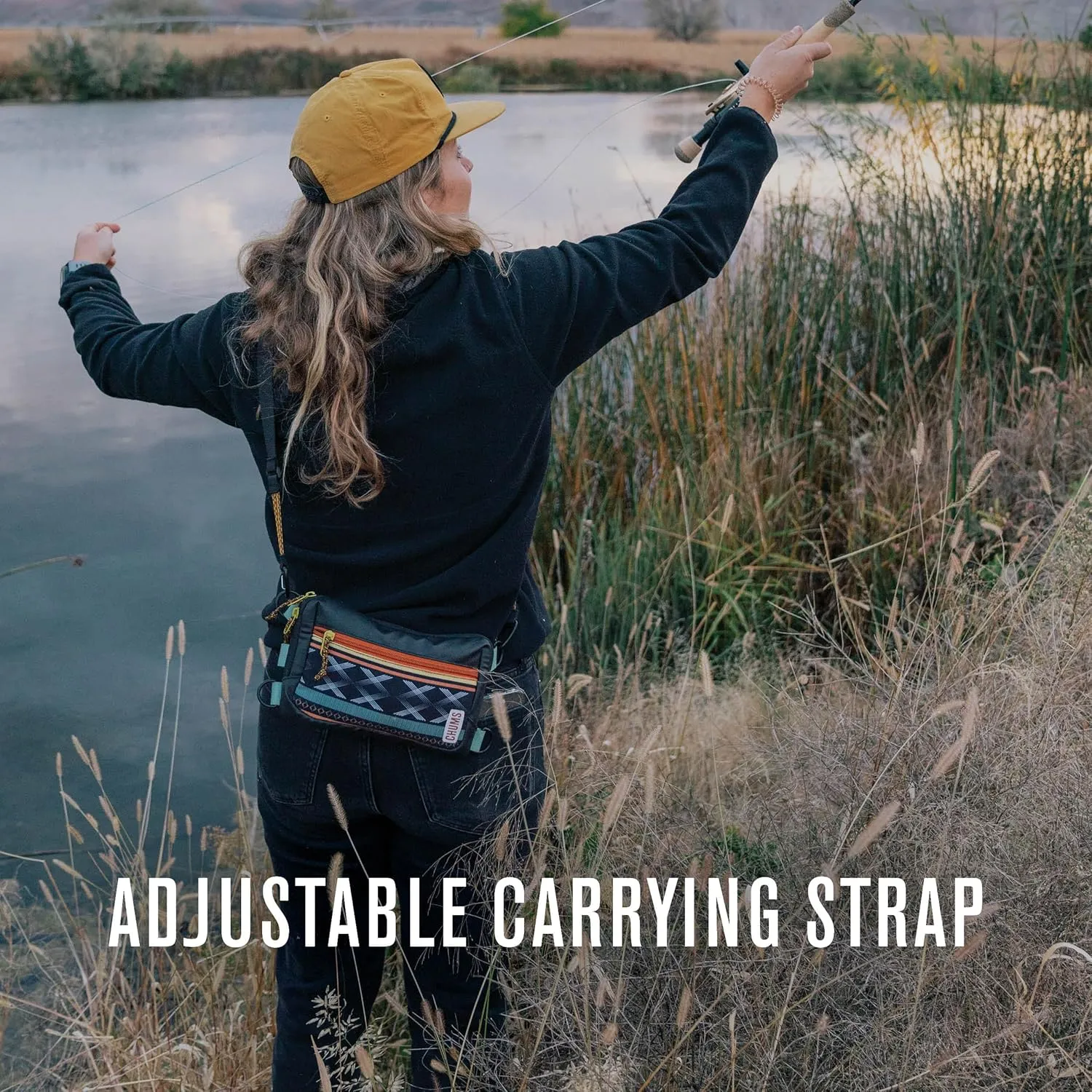 Chums Rover Crossbody Sling Bag for Women & Men ?C Convertible, Multi-Pocket Day Pack for Travel