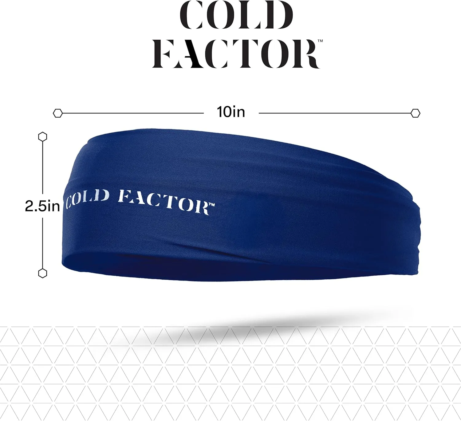 COLD FACTOR Instant Cooling Headband 3 Pack | Advanced Evaporative Comfort for Sports & Outdoor | UPF 50  Protection | Long-Lasting Coolness | Ideal for Fitness, Hiking, Yoga, & Running
