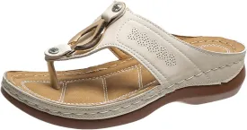 Comfortable Sandals for Women Orthopedic Wedge Flip Flop Arch Support Slide Platform Thong Sandal Slip On Summer Shoes