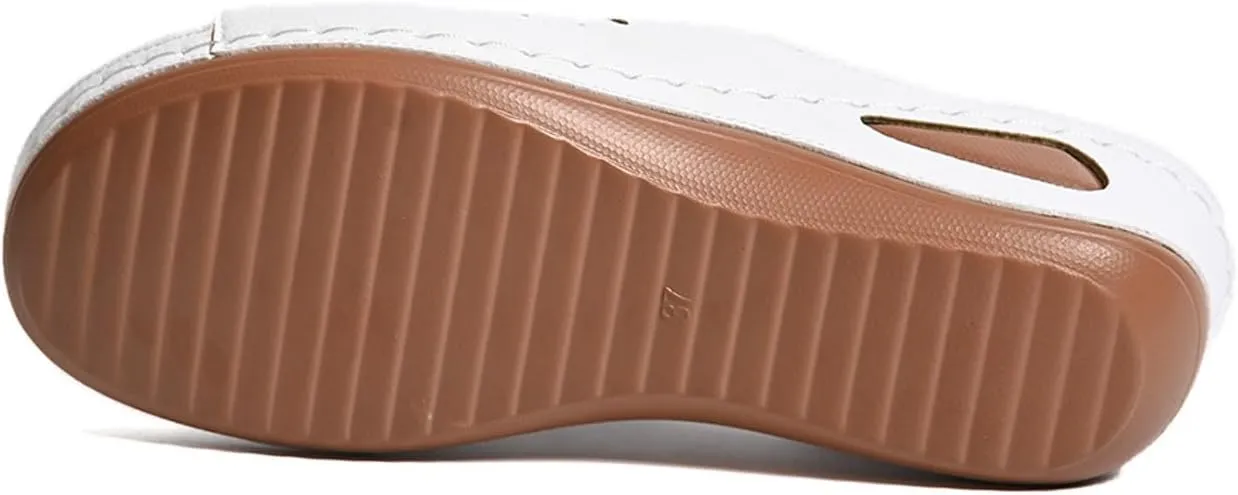 Comfortable Sandals for Women Orthotic Wedge Slides Open Toe Slip On Shoes Casual Walking Footwear with Arch Support