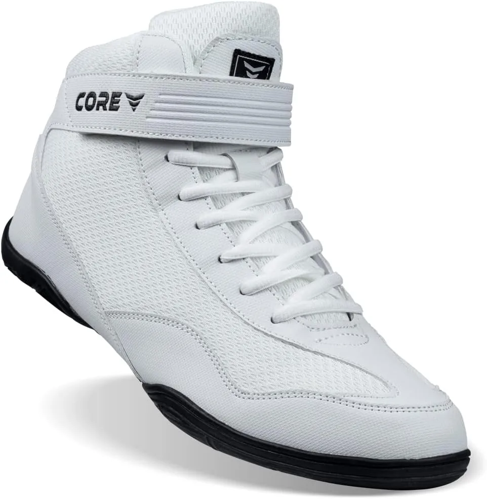 CORE Wrestling Shoes  High Traction Wrestling Shoes for Men, Women, Youth & Kids - Durable Shoes for Wrestling, Boxing, Weightlifting & Bodybuilding  Combat Sports Footwear, Lightweight Gym Shoes