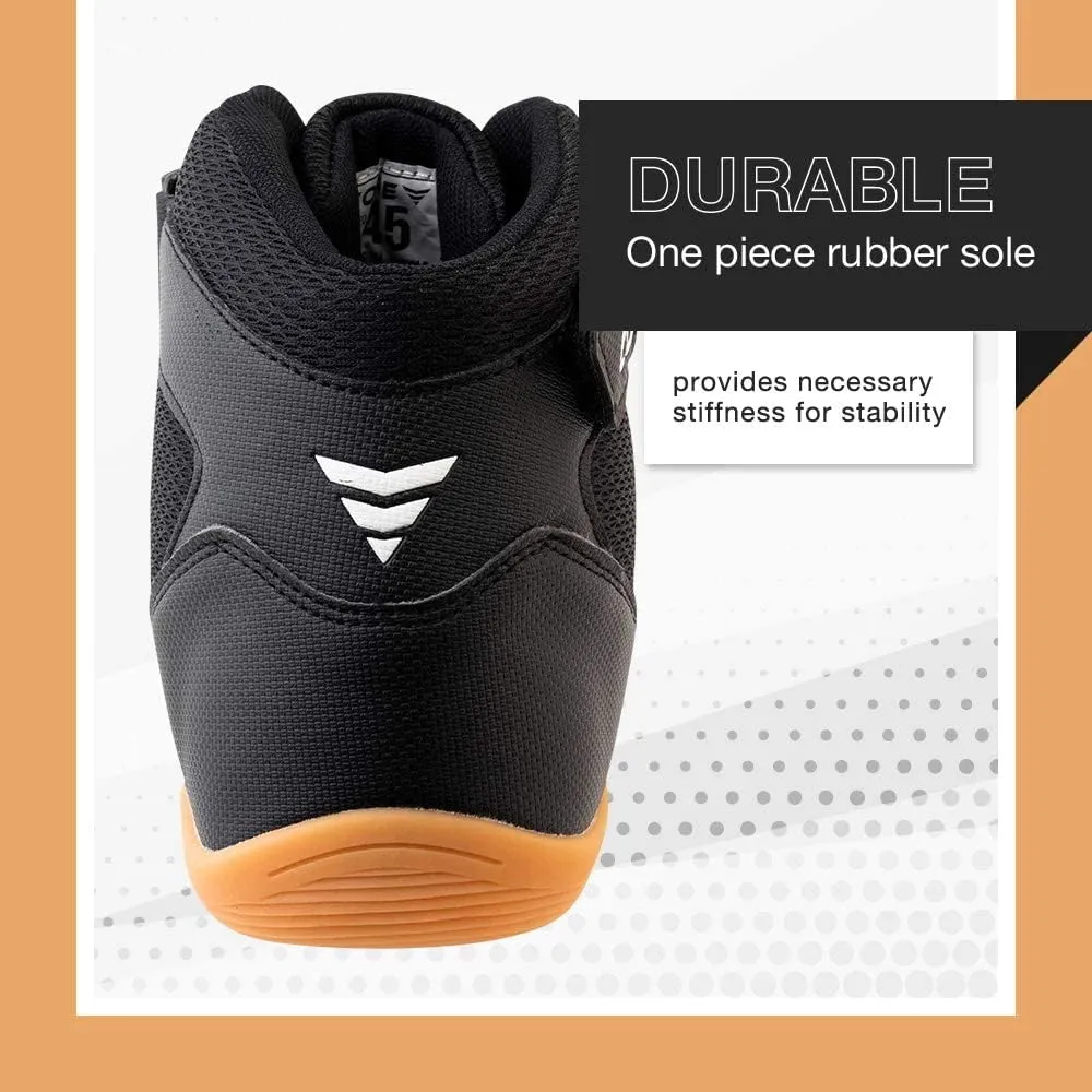 CORE Wrestling Shoes  High Traction Wrestling Shoes for Men, Women, Youth & Kids - Durable Shoes for Wrestling, Boxing, Weightlifting & Bodybuilding  Combat Sports Footwear, Lightweight Gym Shoes
