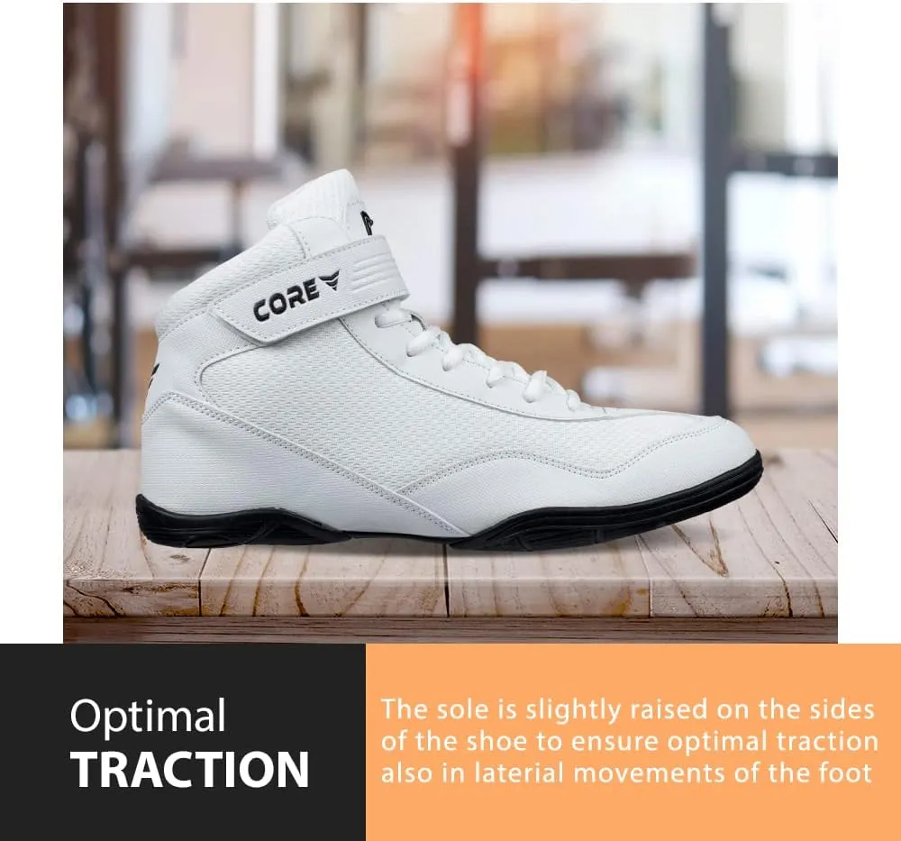 CORE Wrestling Shoes  High Traction Wrestling Shoes for Men, Women, Youth & Kids - Durable Shoes for Wrestling, Boxing, Weightlifting & Bodybuilding  Combat Sports Footwear, Lightweight Gym Shoes