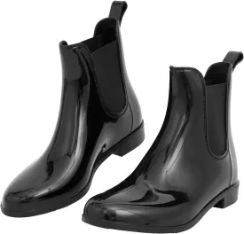 DaeRainy Women's Short Ankle Rain Boots Waterproof Lightweight Chelsea Rain Boots Women Garden Rain Boots