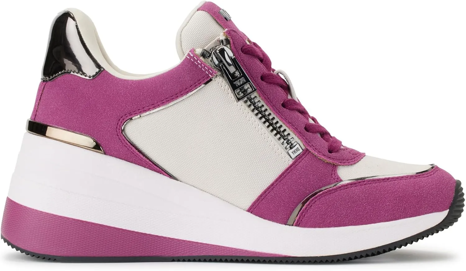 DKNY women's Kaden-Lace Up Wedg Sneaker