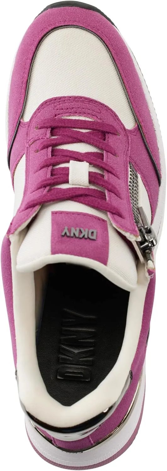DKNY women's Kaden-Lace Up Wedg Sneaker