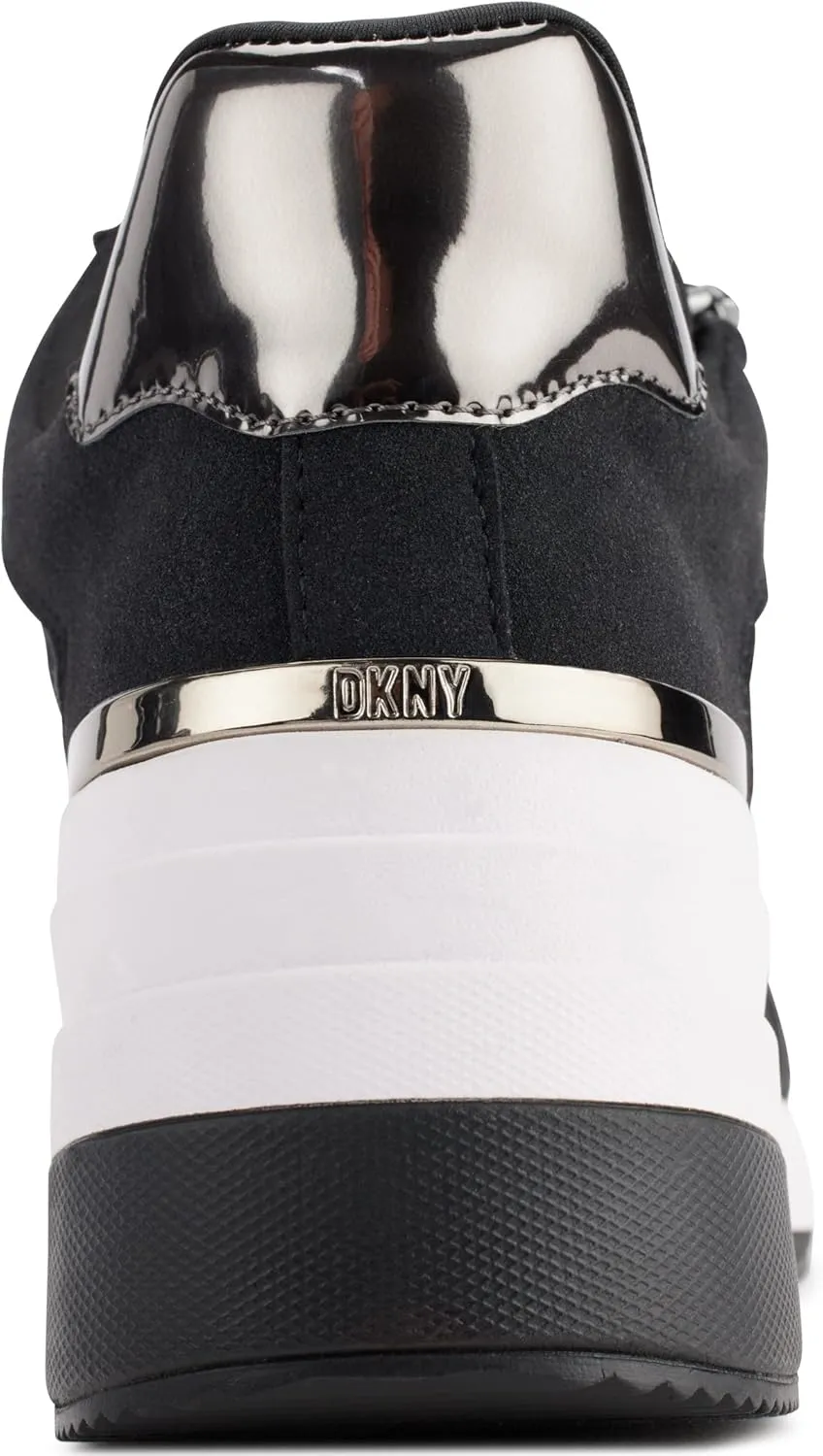 DKNY women's Kaden-Lace Up Wedg Sneaker