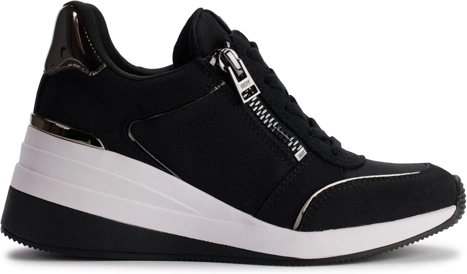 DKNY women's Kaden-Lace Up Wedg Sneaker