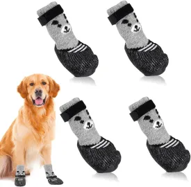Dog Shoes for Small Dogs, 2024 New Waterproof Anti Slip Dog Shoes for Walking, All Weather Protect Paws, Breathable Dog Boots for Hardfloors, Outdoor Walking (Black, M)