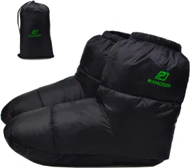 Down Booties Warm Socks for Men & Women - Ultralight Sleeping Sock for Camp, Backpacking - Soft & Cozy Camping Sleeping Bag Tent Down Slippers Foot Warmer
