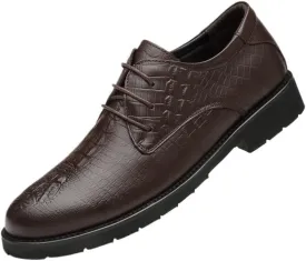 Fashionable Elevator Tuxedo Shoes Men's Classic Business Leather Shoes Casual Daily Walking