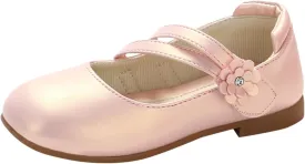 Girl's Mary Jane Rhinestone Buckle Ballerina Flats Moccasins Rubber Sole Mary Jane Crib Shoes Bow Fringe Moccasins