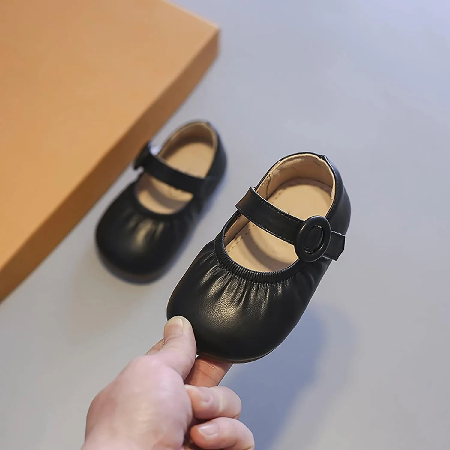 Girls Mary Jane Shoes Rhinestone Bow Ballet Flats Glitter Mary Jane Shoes Wedding Party School Shoe Toddler Little Kid