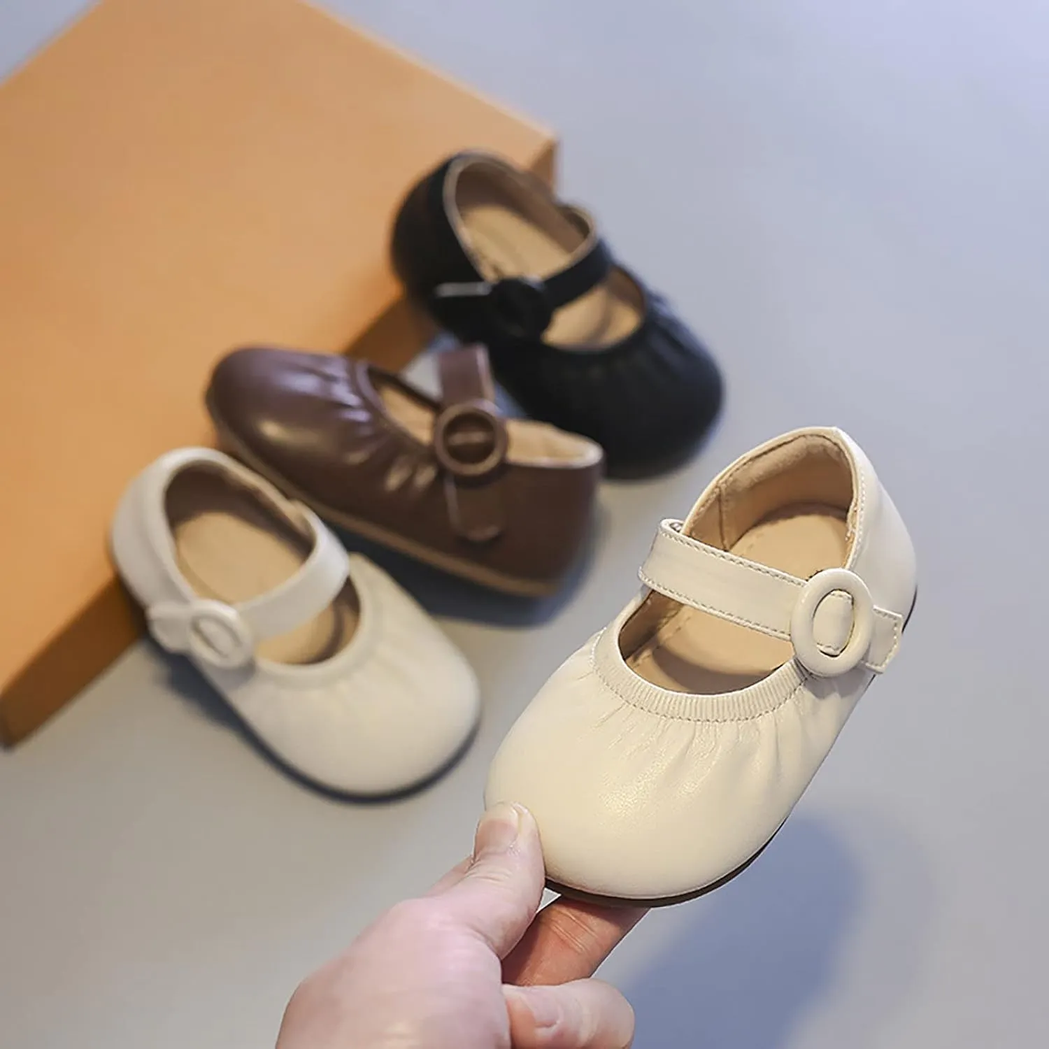 Girls Mary Jane Shoes Rhinestone Bow Ballet Flats Glitter Mary Jane Shoes Wedding Party School Shoe Toddler Little Kid