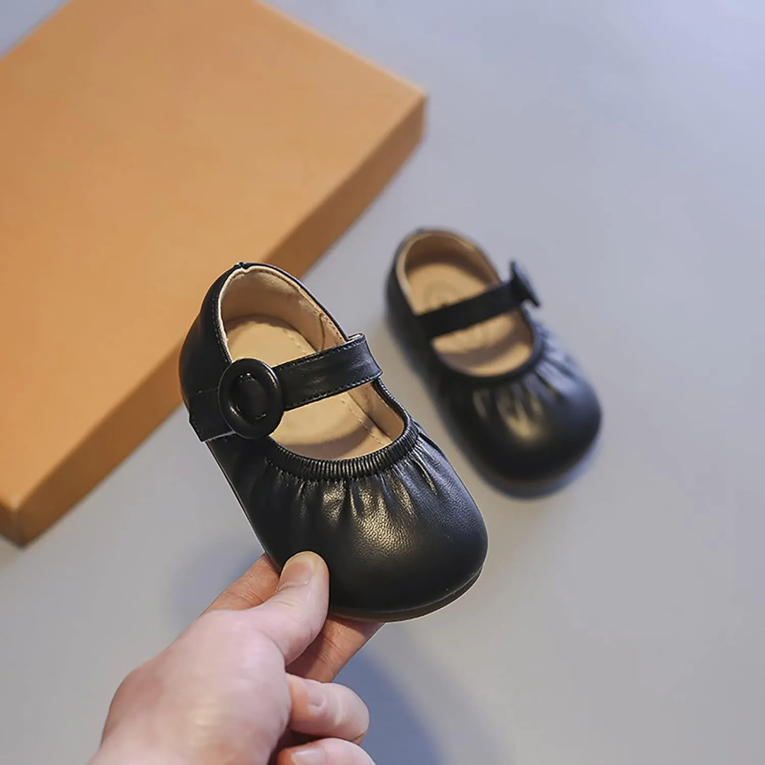 Girls Mary Jane Shoes Rhinestone Bow Ballet Flats Glitter Mary Jane Shoes Wedding Party School Shoe Toddler Little Kid