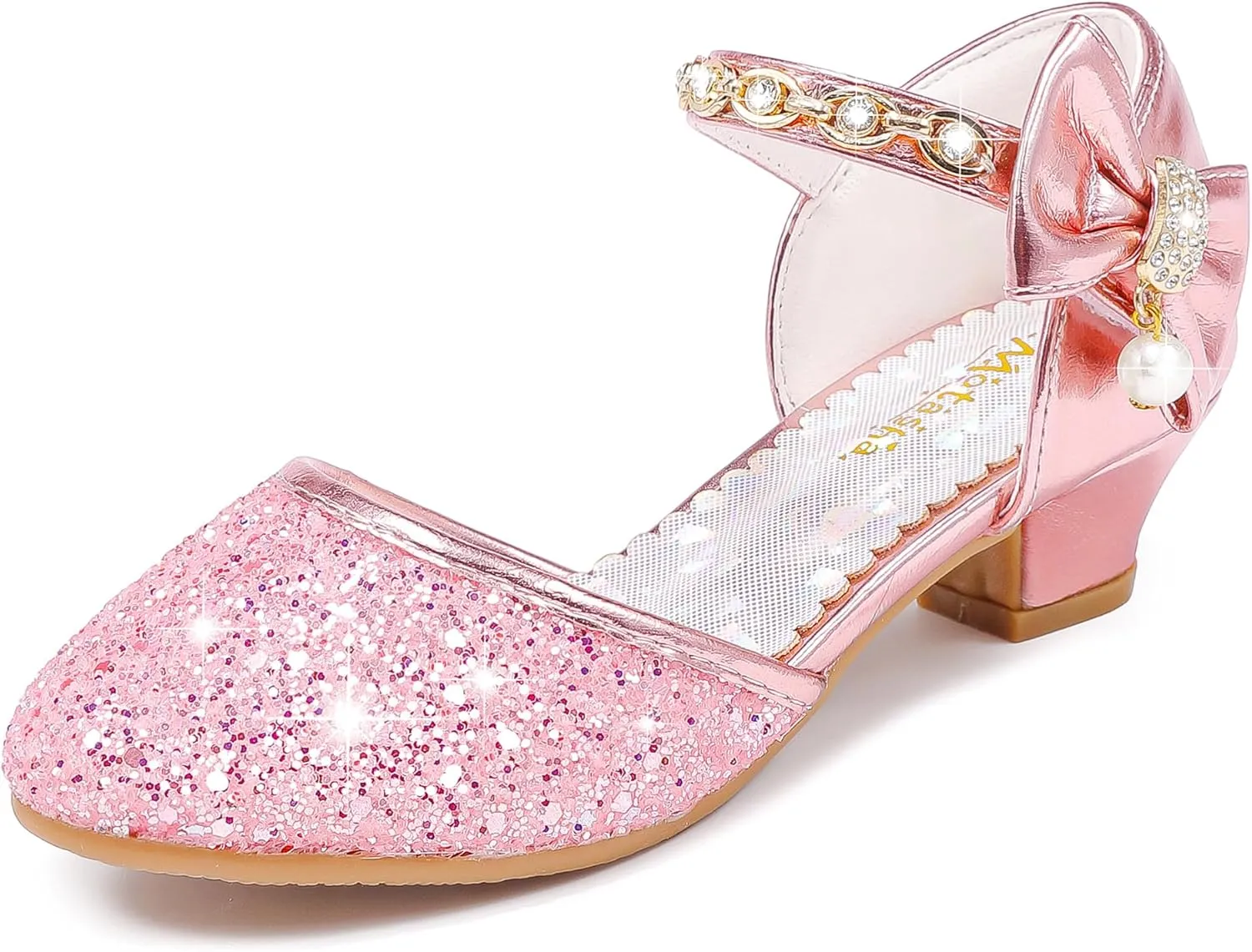 Girls Sandals Closed Toe Heels Wedding Party Girls Dress Shoes Toddler Little Big Kid