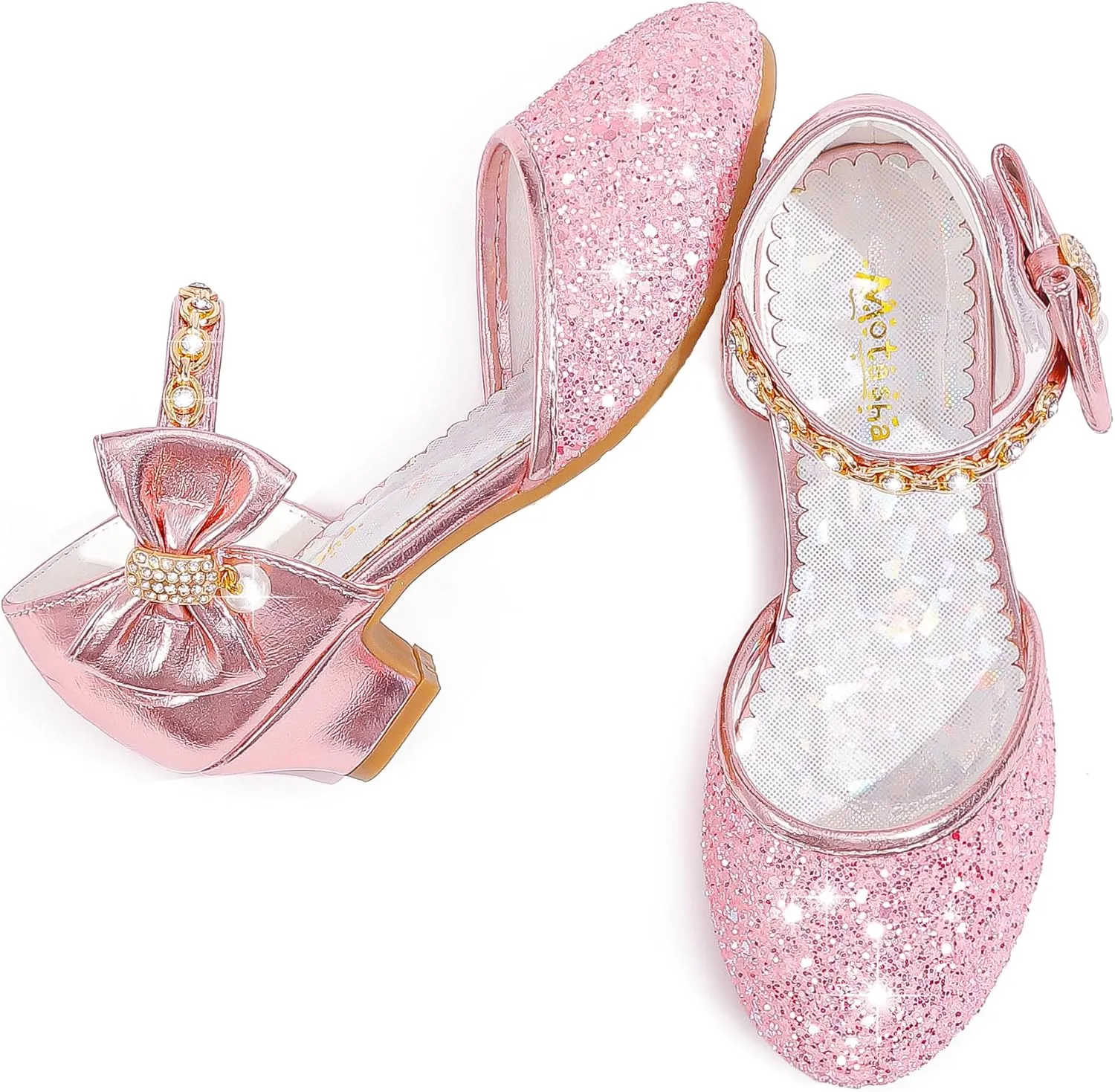 Girls Sandals Closed Toe Heels Wedding Party Girls Dress Shoes Toddler Little Big Kid