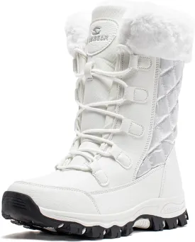 HOBIBEAR Women's Winter Snow Boots Waterproof Lightweight Warm Faux Fur Lined Mid-Calf Booties