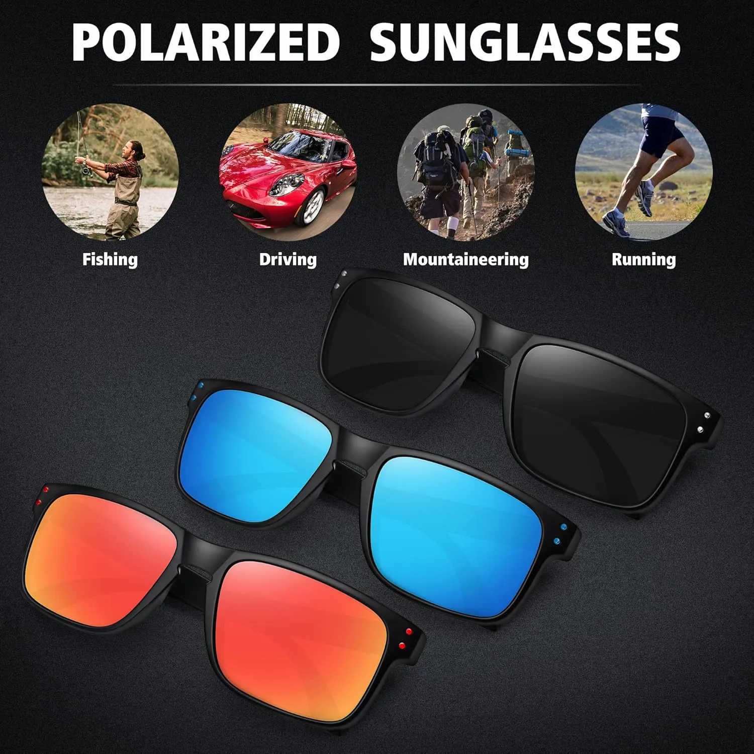 MEETSUN Polarized Sunglasses for Men Women Sports Driving Fishing Glasses UV400 Protection
