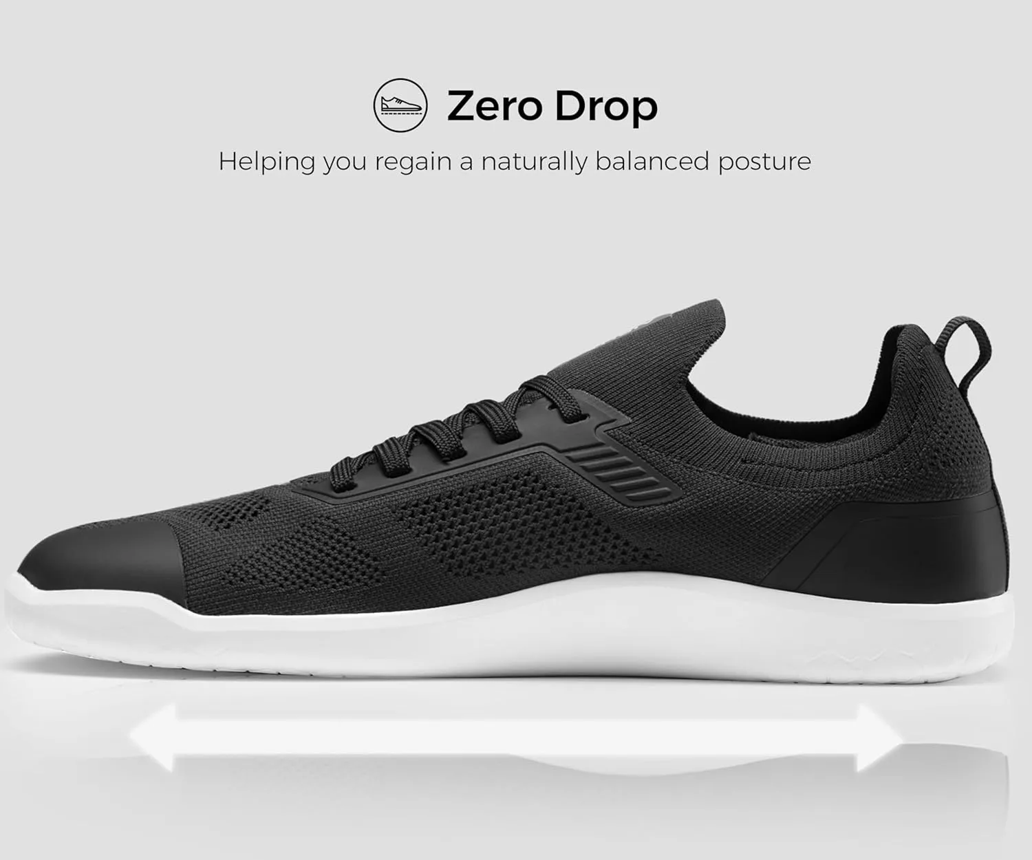 Men's Barefoot Shoes Zero Drop Wide Toe Box Minimalist Gym Shoes for Men Deadlift Cross Training Sneakers