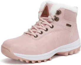 Mishansha Boy's Girl's Winter Snow Boots Waterproof Kids Hiking Boots Cold Weather Outdoor Fur Lined Warm Walking Boot Shoes