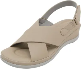 Orthopedic Sandals for Women Open Toe Summer Soft Wedge Sandals Ankle Strap Slingback Platform Slip On Comfort Shoes