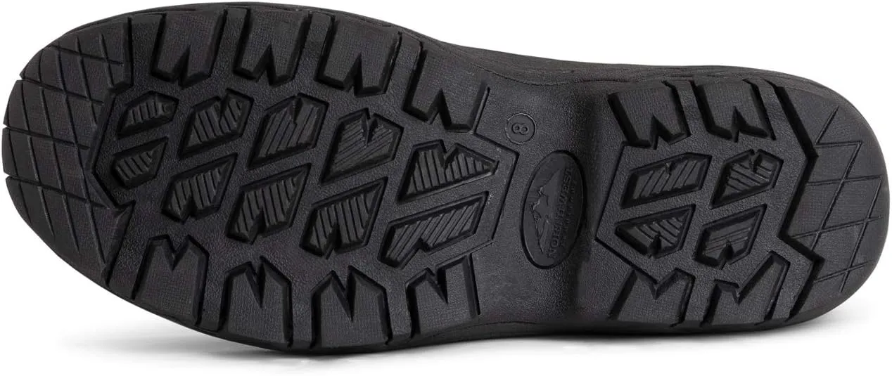 POLAR Mens Waterproof Outsole Deep Tread Fully Faux Fur Lined Winter Durable Snow Boots