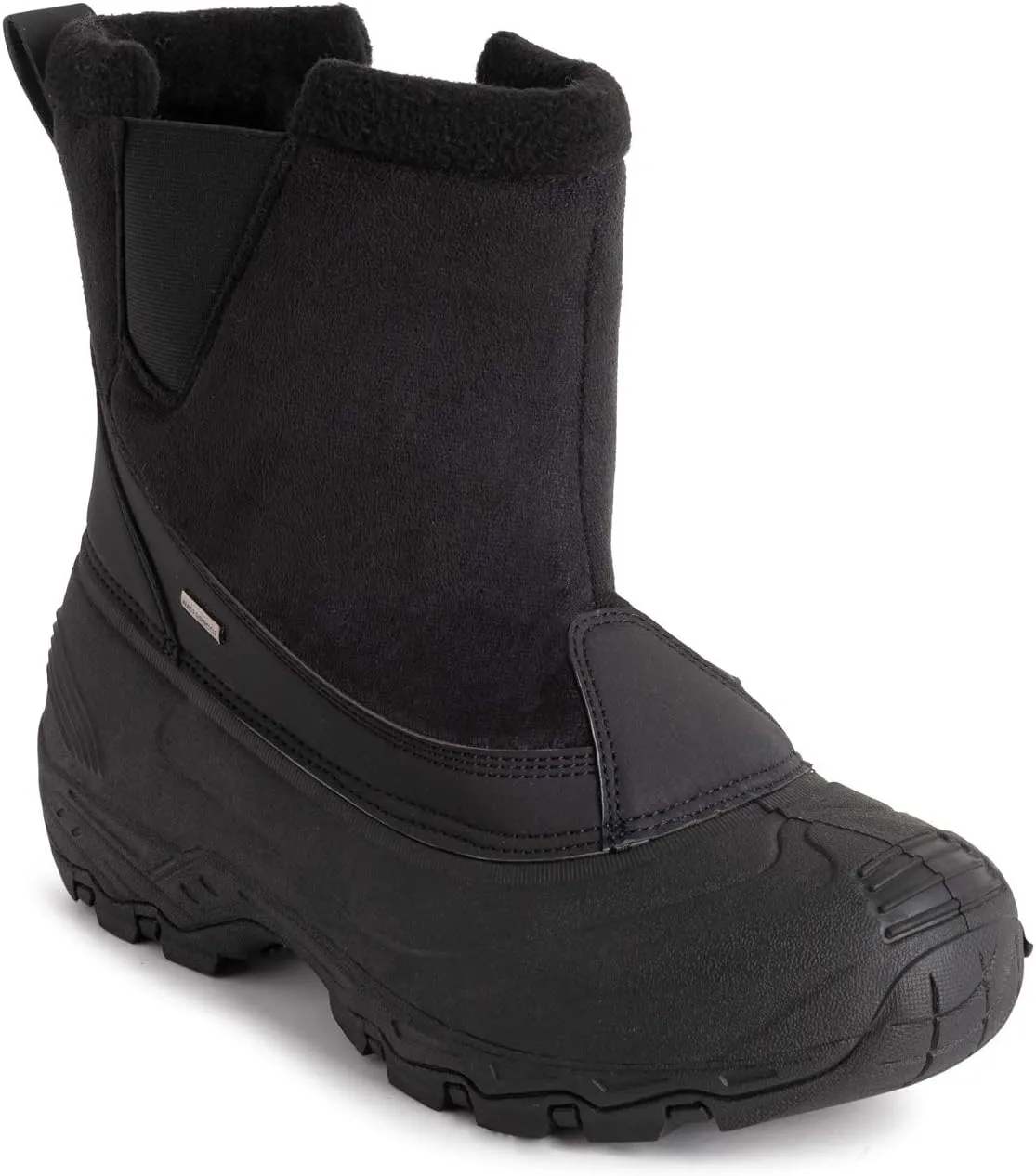POLAR Mens Waterproof Outsole Deep Tread Fully Faux Fur Lined Winter Durable Snow Boots