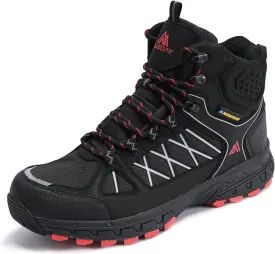 Queday Men's Hiking Boots Waterproof Outdoor Lightweight Trekking Shoes Ankle High Boots