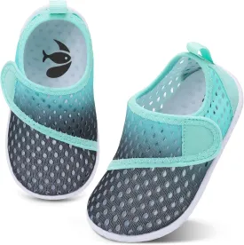 shopUAL Toddler Water Shoes Kids Girls Boys Beach Aqua Socks Skin Barefoot Walking Water Shoes Quick Dry Non-Slip Breathable Swim Pool Surf