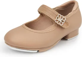 Stelle Girls Tap Shoes Boys Buckle PU Leather Dance Shoes(Toddler/Little Kid/Big Kid)