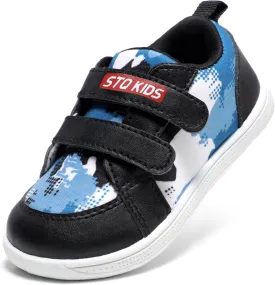STQ Toddler Wide Toe Box Barefoot Shoes Girls Boys Sneakers Kids Tennis Shoes Lightweight Non-Slip Zero Drop First Walking Shoe Comfort Outdoor Activities School