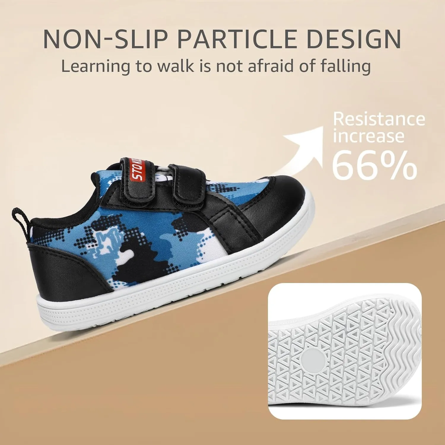 STQ Toddler Wide Toe Box Barefoot Shoes Girls Boys Sneakers Kids Tennis Shoes Lightweight Non-Slip Zero Drop First Walking Shoe Comfort Outdoor Activities School