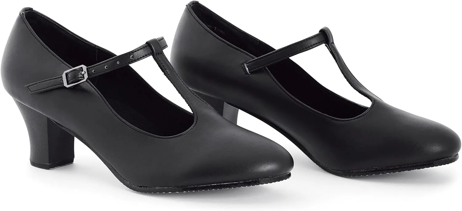 Theatricals Womens 2" T-Strap Character Shoes
